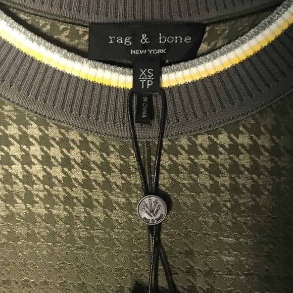 *NWT* RAG & BONE Houndstooth T-Shirt Shift Dress - Picture 12 of 15